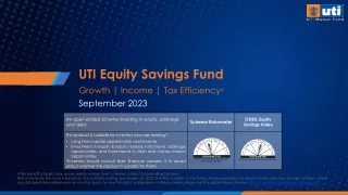 UTI Equity Savings Fund Investment - UTI Mutual Fund