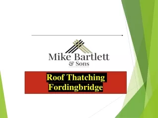 Roof Thatching Fordingbridge