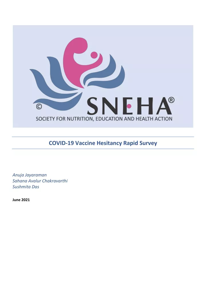 covid 19 vaccine hesitancy rapid survey