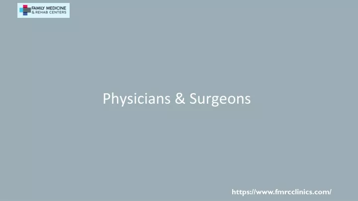 physicians surgeons