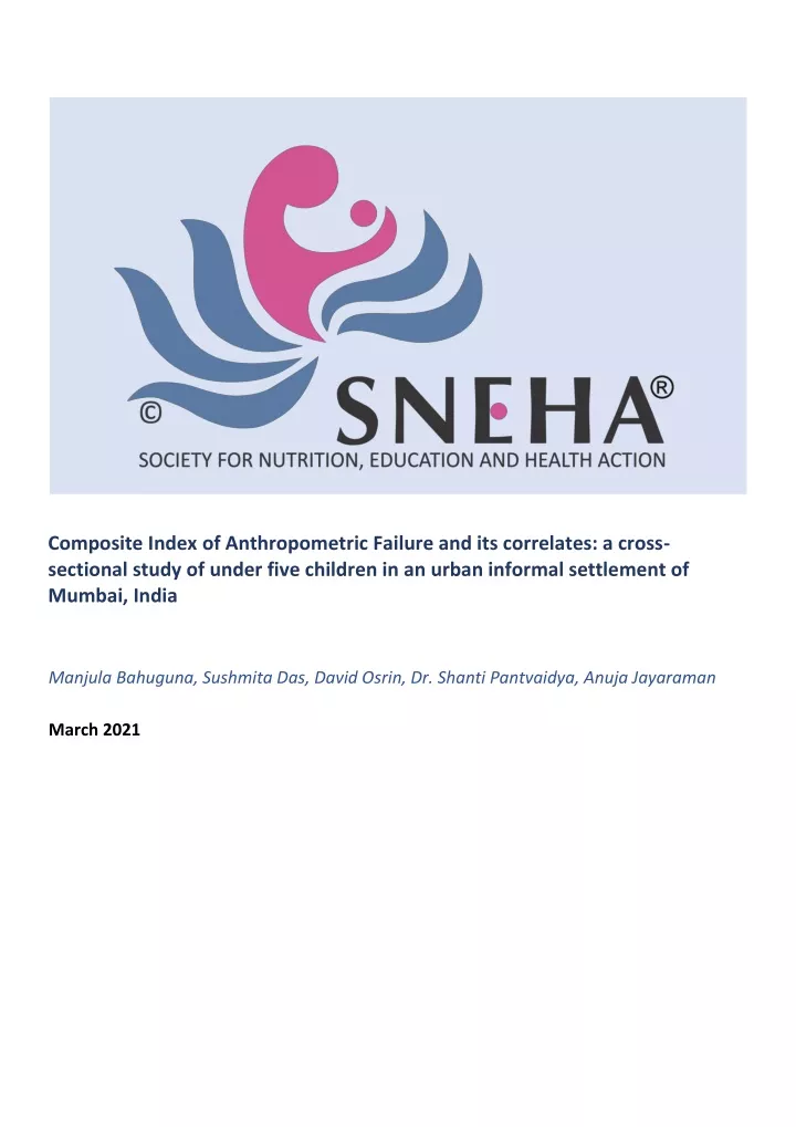 composite index of anthropometric failure