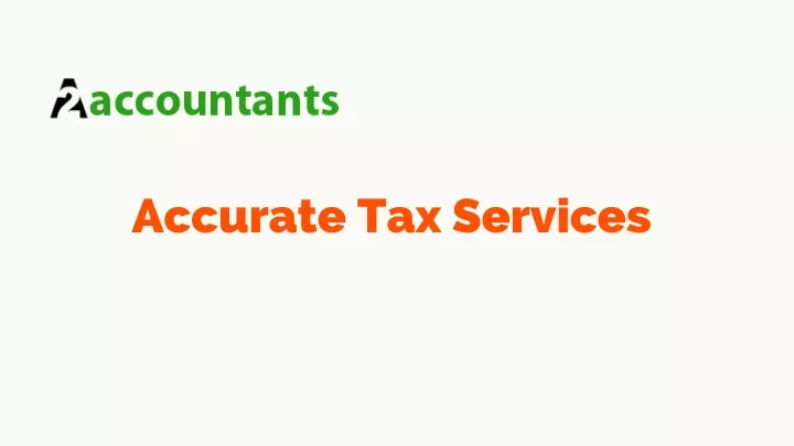 accurate tax services
