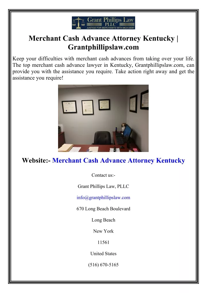 merchant cash advance attorney kentucky