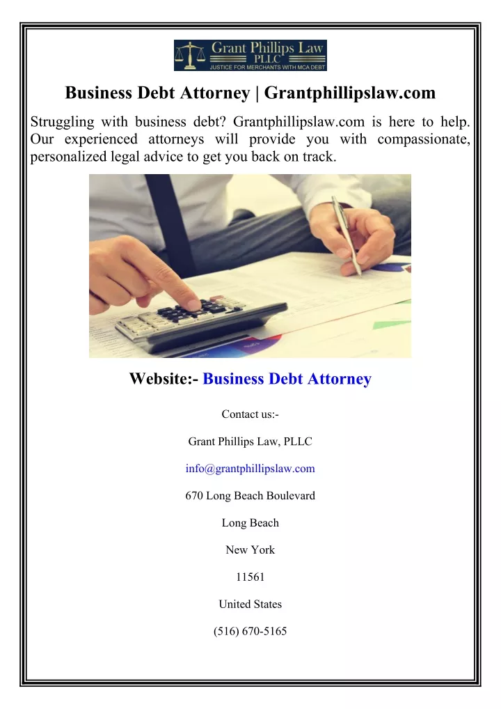 business debt attorney grantphillipslaw com
