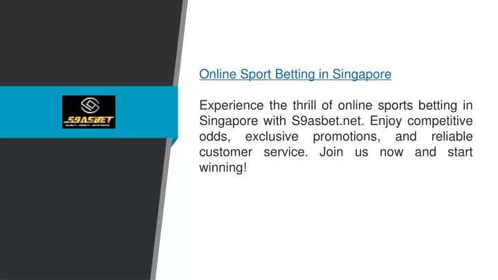 online sport betting in singapore experience