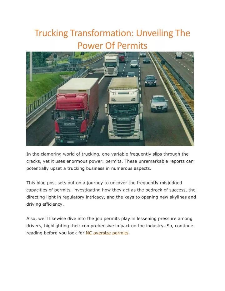 trucking transformation unveiling the power