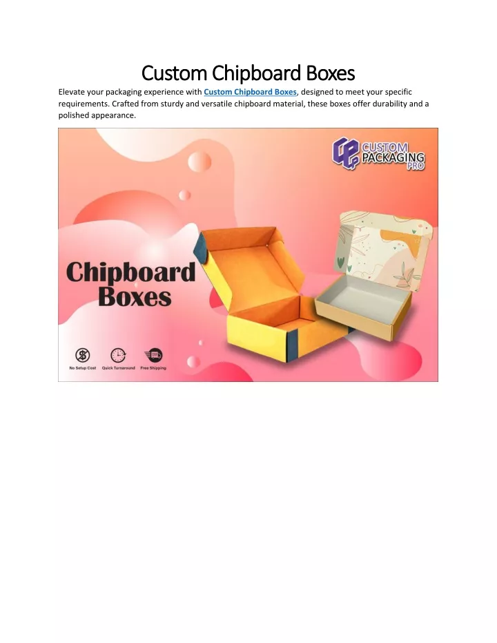 custom chipboard boxes custom chipboard boxes