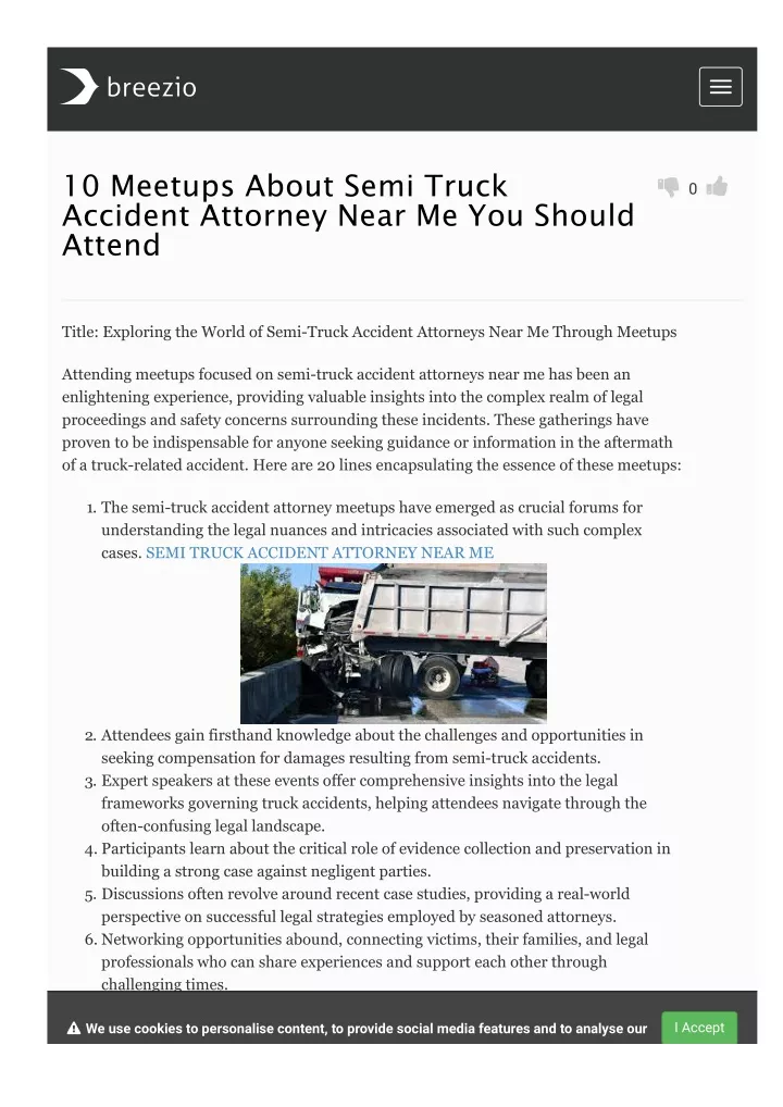 10 meetups about semi truck accident attorney