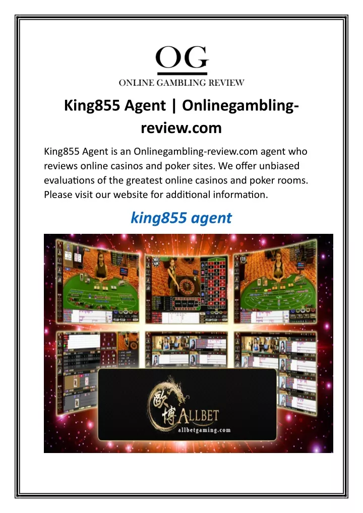 king855 agent onlinegambling review com