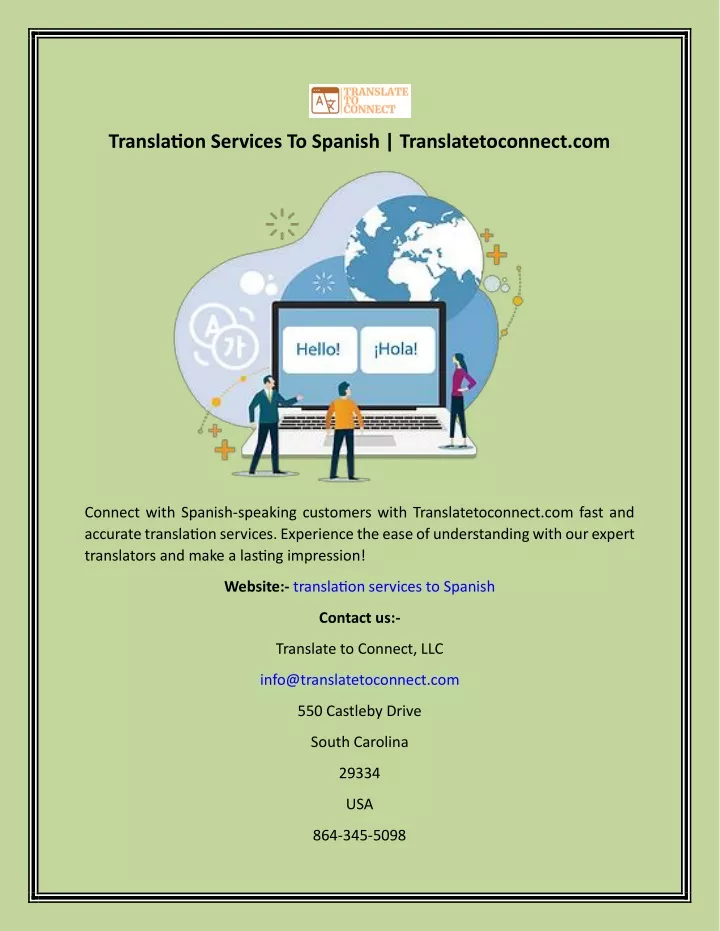 translation services to spanish