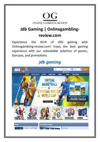 jdb gaming onlinegambling review com