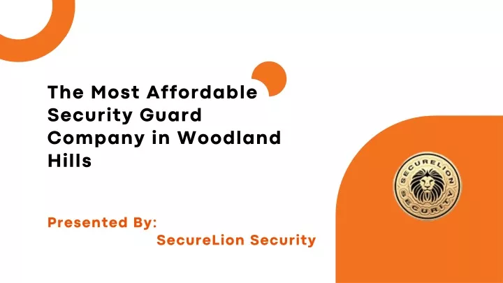 the most affordable security guard company