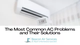 The Most Common AC Problems and Their Solutions