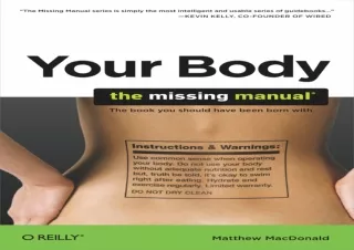 $PDF$/Read❤️/Download⚡️ Your Body: The Missing Manual