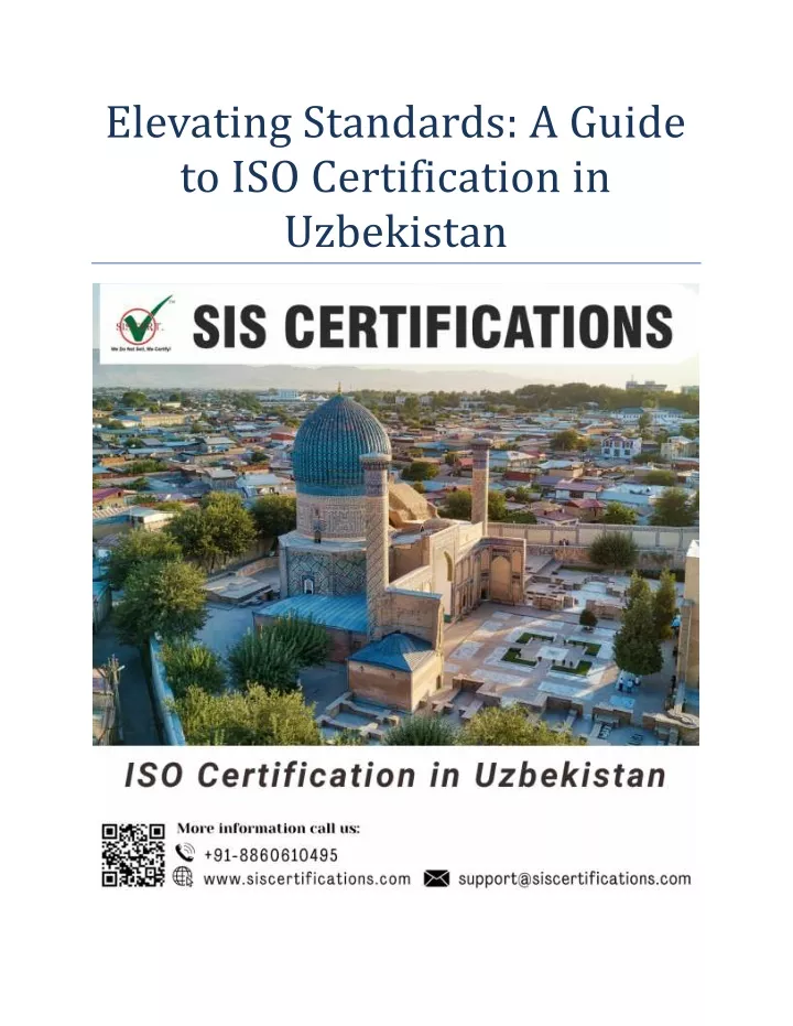 elevating standards a guide to iso certification