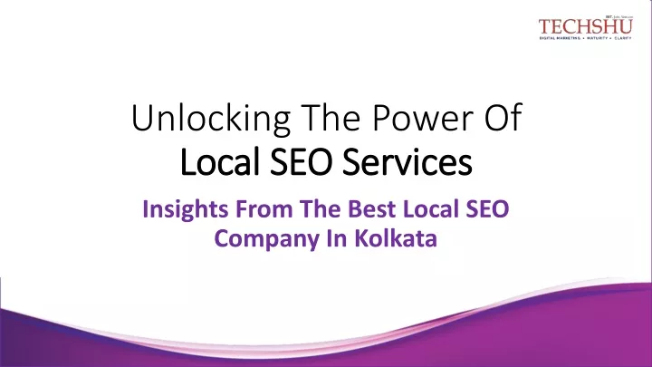 unlocking the power of local seo services