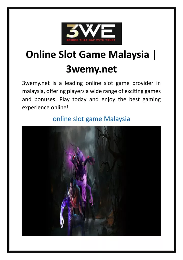 online slot game malaysia 3wemy net