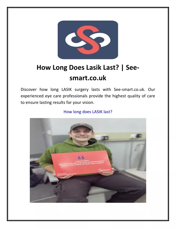 how long does lasik last see smart co uk