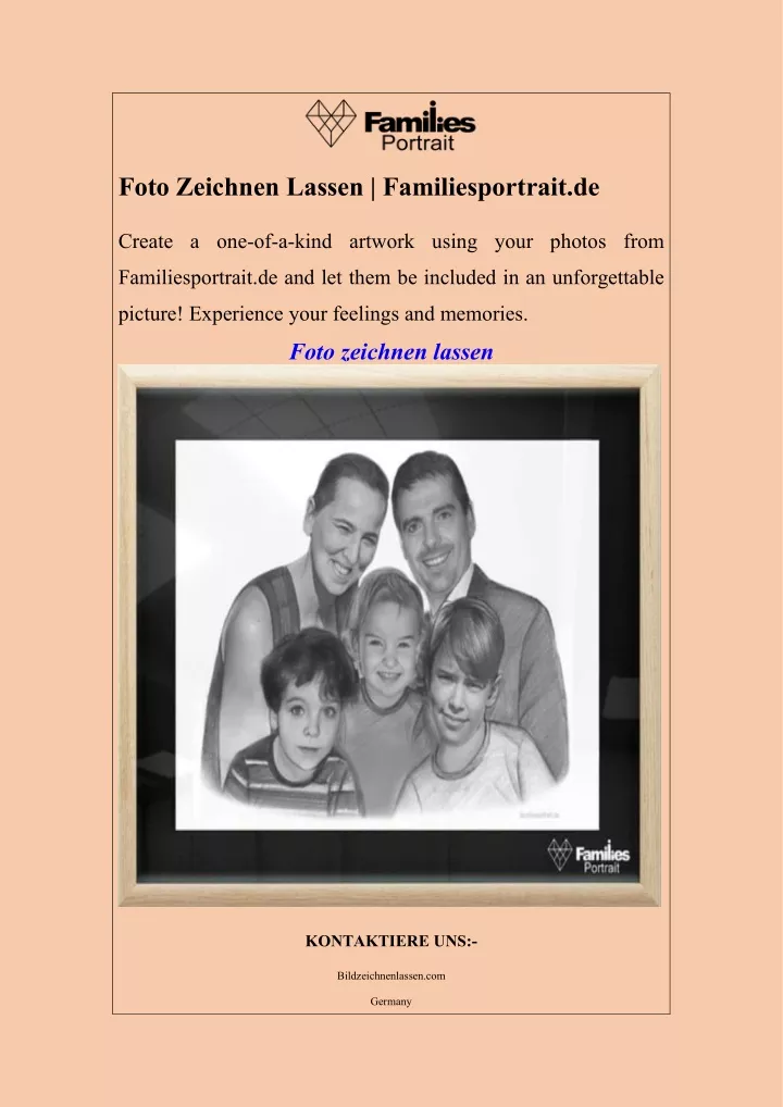 foto zeichnen lassen familiesportrait de