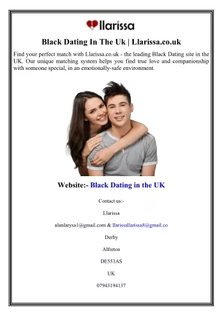 Black Dating In The Uk Llarissa.co.uk