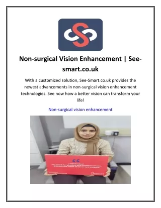 Non-surgical Vision Enhancement  See-smart.co.uk