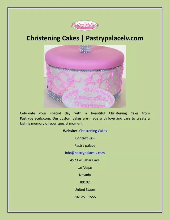 christening cakes pastrypalacelv com