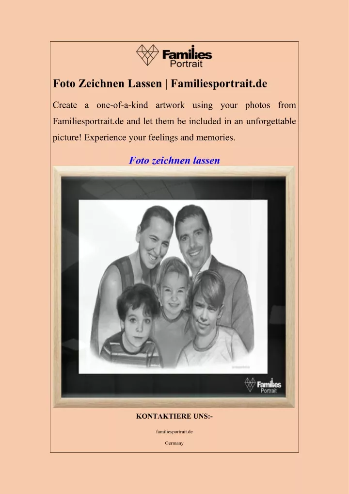 foto zeichnen lassen familiesportrait de