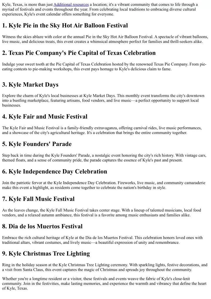 kyle texas is more than just additional resources