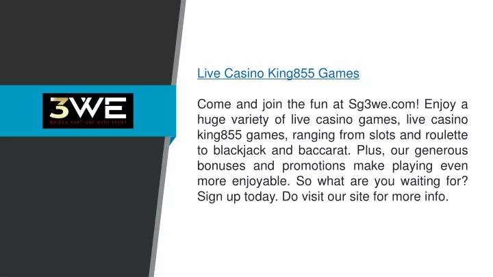 live casino king855 games come and join