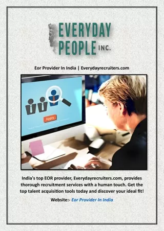 Eor Provider In India | Everydayrecruiters.com