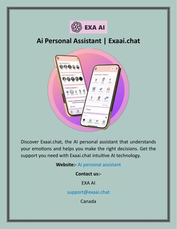 ai personal assistant exaai chat