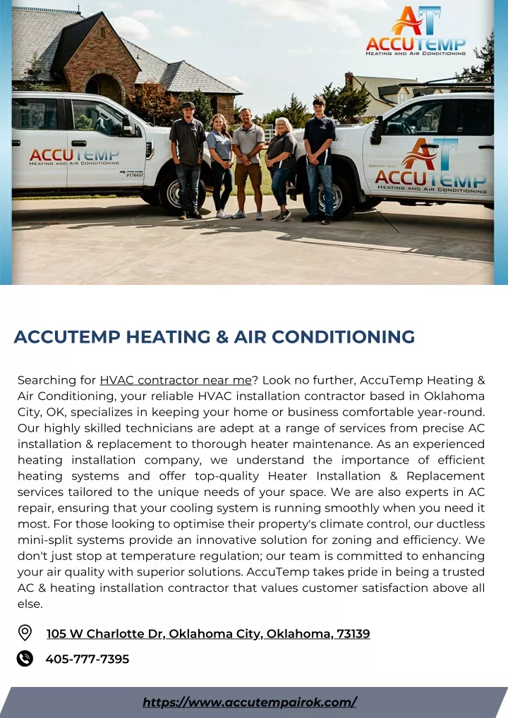 accutemp heating air conditioning