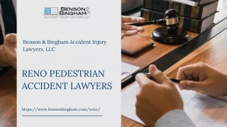 Reno Pedestrian Accident Lawyers | Benson & Bingham
