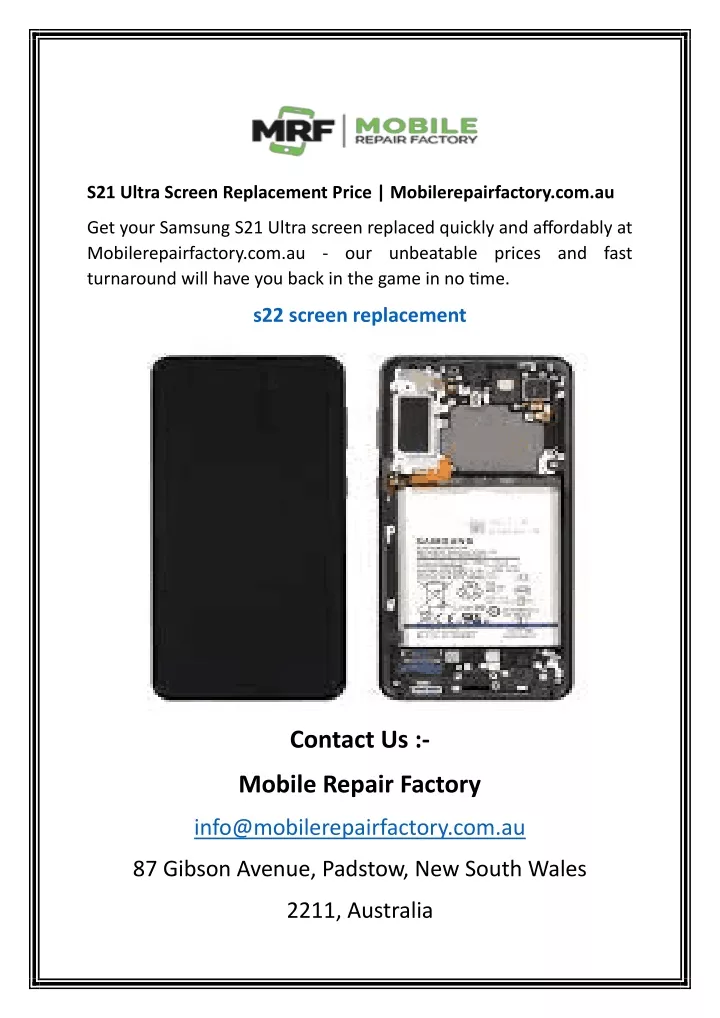 s21 ultra screen replacement price