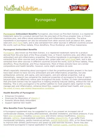 pycnogenol