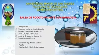 salsa de rocoto picante con maracuya
