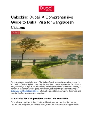 unlocking dubai a comprehensive guide to dubai