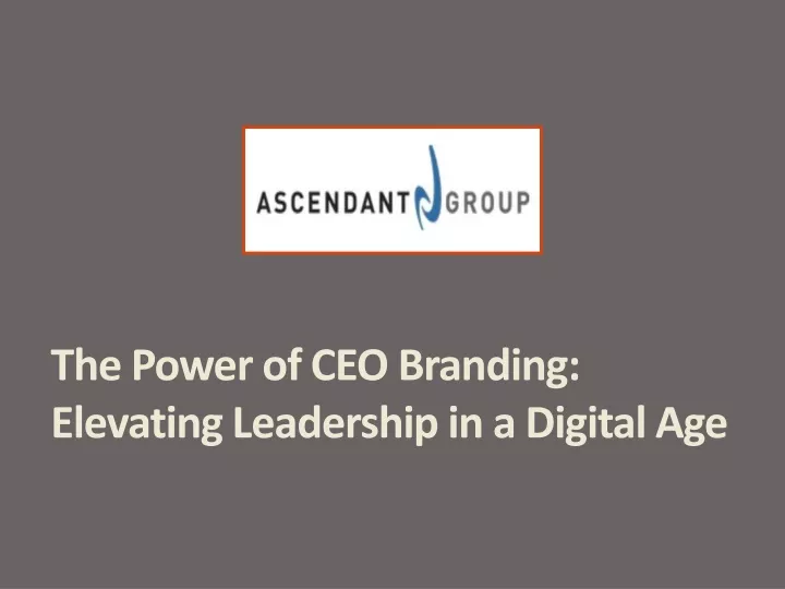 the power of ceo branding elevating leadership in a digital age