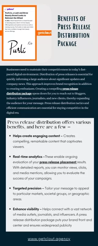 Benefits of Press Release Distribution Package