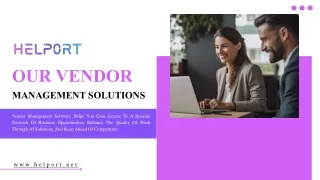 Efficient Vendor Management: Solutions & Software - Helport