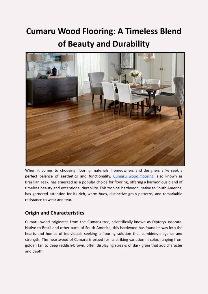 cumaru wood flooring a timeless blend of beauty