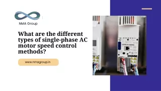 What are the different types of single-phase AC motor speed control methods