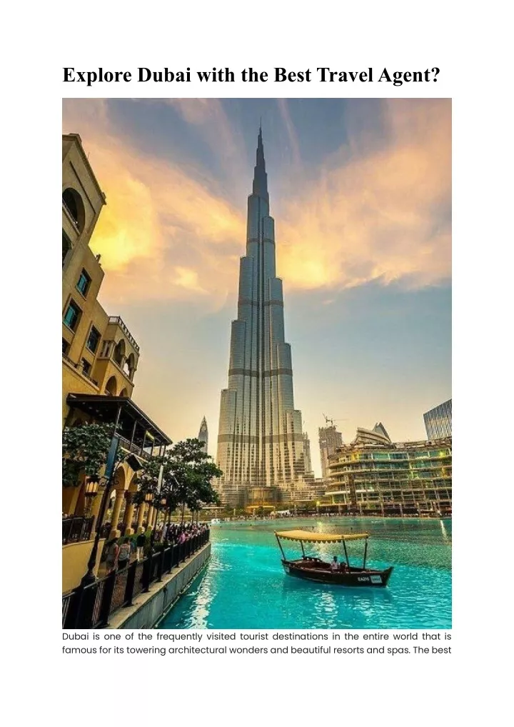 explore dubai with the best travel agent