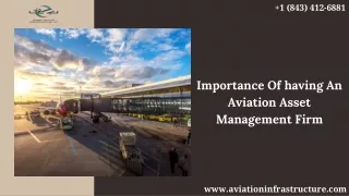 Importance of having an Aviation Asset Management Firm