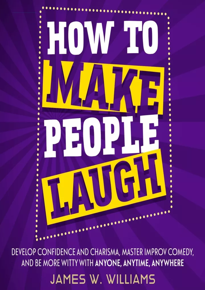 how to make people laugh develop confidence