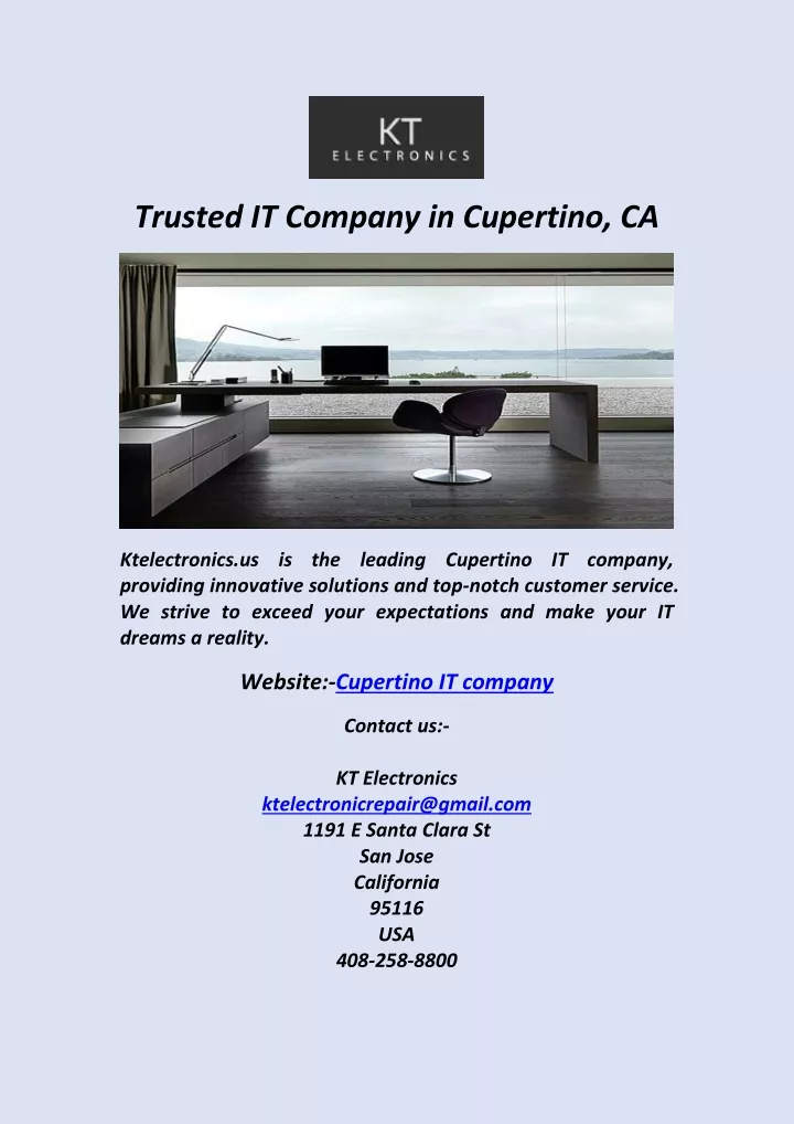 trusted it company in cupertino ca