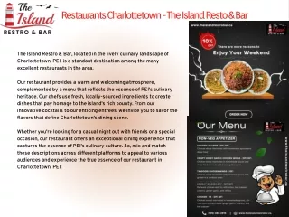 restaurants charlottetown the island resto bar