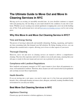 the ultimate guide to move out and move
