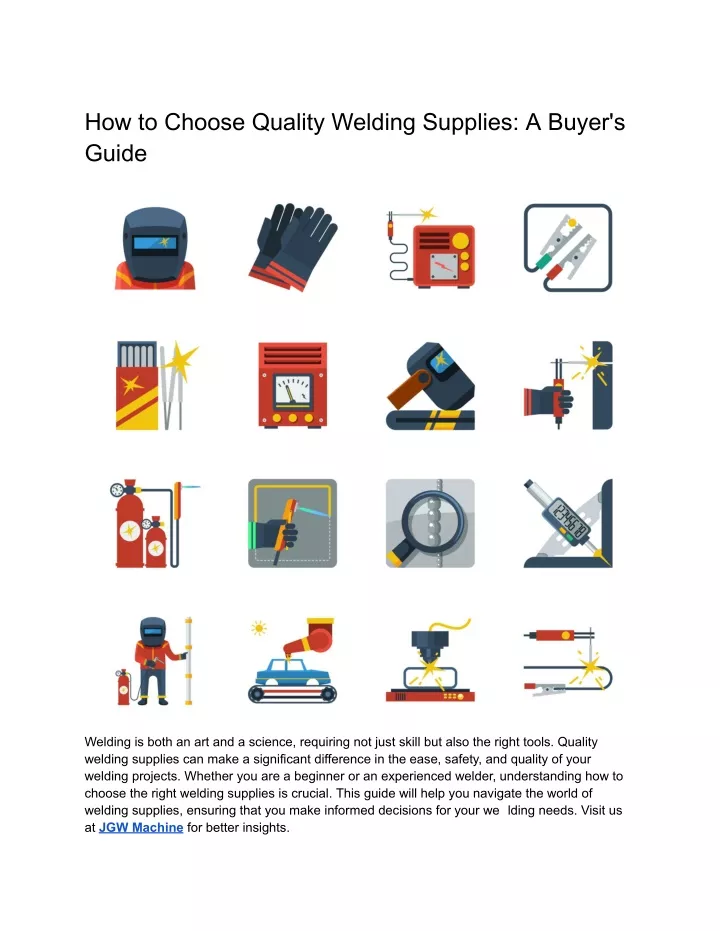 how to choose quality welding supplies a buyer