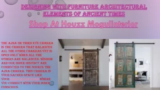 Designing With Furniture Architectural Elements Of Ancient Times